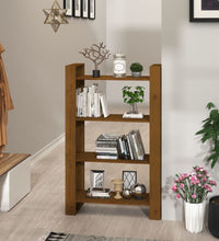 Bücherregal/Raumteiler Honigbraun 80x35x125 cm Massivholz