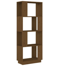 Bücherregal/Raumteiler Honigbraun 51x25x132cm Massivholz Kiefer