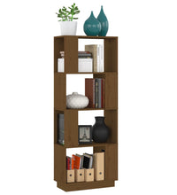 Bücherregal/Raumteiler Honigbraun 51x25x132cm Massivholz Kiefer