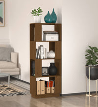 Bücherregal/Raumteiler Honigbraun 51x25x132cm Massivholz Kiefer