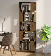 Bücherregal/Raumteiler Honigbraun 51x25x163,5 cm Massivholz