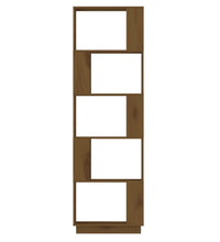 Bücherregal/Raumteiler Honigbraun 51x25x163,5 cm Massivholz
