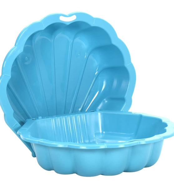 Sandkästen 2 Stk. Blau 77x87x21 cm Kunststoff