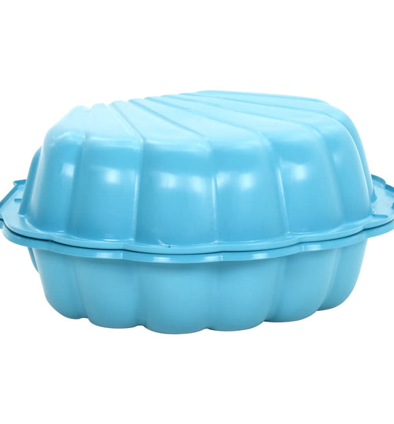 Sandkästen 2 Stk. Blau 77x87x21 cm Kunststoff