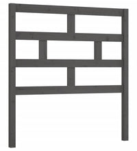 Kopfteil Grau 106x4x100 cm Massivholz Kiefer