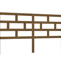 Kopfteil Honigbraun 186x4x100 cm Massivholz Kiefer