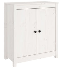 Sideboard Weiß 70x35x80 cm Massivholz Kiefer