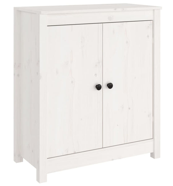 Sideboard Weiß 70x35x80 cm Massivholz Kiefer