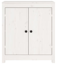Sideboard Weiß 70x35x80 cm Massivholz Kiefer