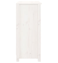 Sideboard Weiß 70x35x80 cm Massivholz Kiefer
