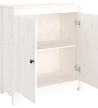 Sideboard Weiß 70x35x80 cm Massivholz Kiefer