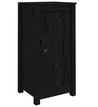 Sideboards 2 Stk. Schwarz 39x35x80 cm Massivholz Kiefer