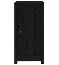 Sideboards 2 Stk. Schwarz 39x35x80 cm Massivholz Kiefer