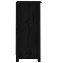Sideboards 2 Stk. Schwarz 40x35x80 cm Massivholz Kiefer