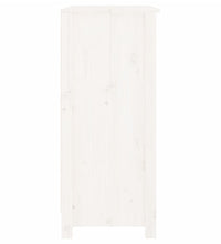 Sideboard Weiß 70x35x80 cm Massivholz Kiefer