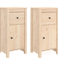Sideboards 2 Stk. 40x35x80 cm Massivholz Kiefer