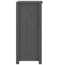 Sideboards 2 Stk. Grau 40x35x80 cm Massivholz Kiefer