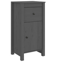 Sideboards 2 Stk. Grau 40x35x80 cm Massivholz Kiefer