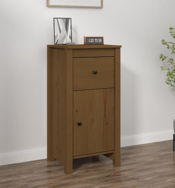 Sideboard Honigbraun 40x35x80 cm Massivholz Kiefer