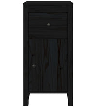 Sideboard Schwarz 40x35x80 cm Massivholz Kiefer