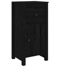 Sideboards 2 Stk. Schwarz 40x35x80 cm Massivholz Kiefer