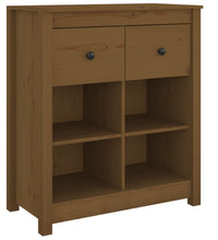 Sideboard Honigbraun 70x35x80 cm Massivholz Kiefer