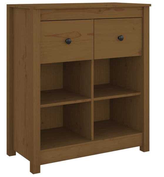 Sideboard Honigbraun 70x35x80 cm Massivholz Kiefer
