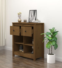 Sideboard Honigbraun 70x35x80 cm Massivholz Kiefer