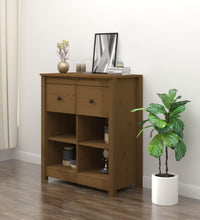 Sideboard Honigbraun 70x35x80 cm Massivholz Kiefer