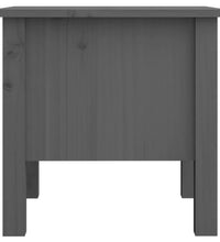 Beistelltisch Grau 40x40x39 cm Massivholz Kiefer