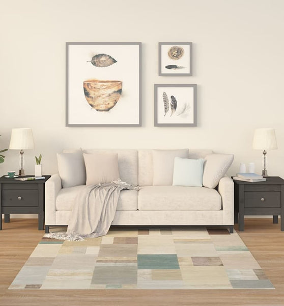 Beistelltische 2 Stk. Grau 40x40x39 cm Massivholz Kiefer