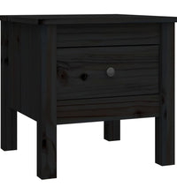 Beistelltische 2 Stk. Schwarz 40x40x39 cm Massivholz Kiefer