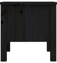 Beistelltische 2 Stk. Schwarz 40x40x39 cm Massivholz Kiefer