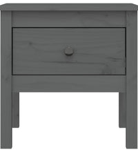Beistelltisch Grau 50x50x49 cm Massivholz Kiefer