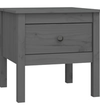 Beistelltische 2 Stk. Grau 50x50x49 cm Massivholz Kiefer