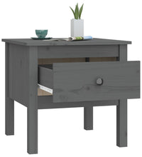 Beistelltische 2 Stk. Grau 50x50x49 cm Massivholz Kiefer
