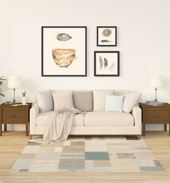 Beistelltische 2 Stk. Honigbraun 50x50x49 cm Massivholz Kiefer