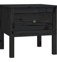 Beistelltische 2 Stk. Schwarz 50x50x49 cm Massivholz Kiefer