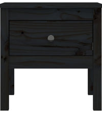 Beistelltische 2 Stk. Schwarz 50x50x49 cm Massivholz Kiefer