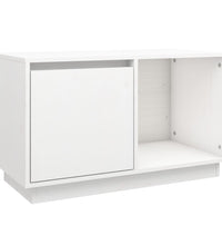 TV-Schrank Weiß 74x35x44 cm Massivholz Kiefer