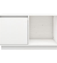 TV-Schrank Weiß 74x35x44 cm Massivholz Kiefer