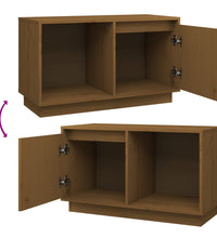 TV-Schrank Honigbraun 74x35x44 cm Massivholz Kiefer
