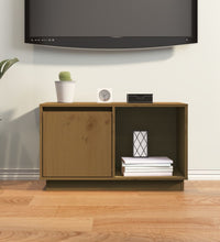 TV-Schrank Honigbraun 74x35x44 cm Massivholz Kiefer