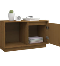 TV-Schrank Honigbraun 74x35x44 cm Massivholz Kiefer