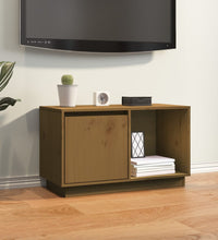 TV-Schrank Honigbraun 74x35x44 cm Massivholz Kiefer