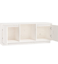 TV-Schrank Weiß 110,5x35x44 cm Massivholz Kiefer