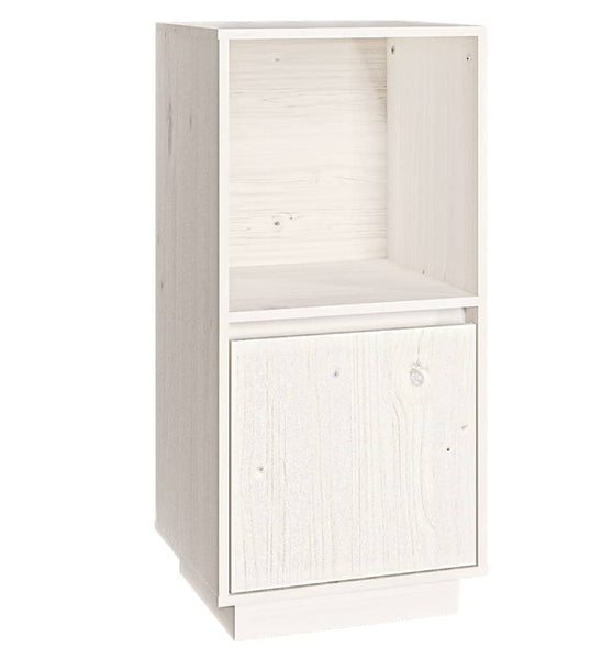 Sideboard Weiß 38x35x80 cm Massivholz Kiefer