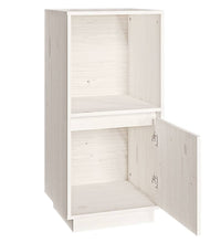 Sideboard Weiß 38x35x80 cm Massivholz Kiefer