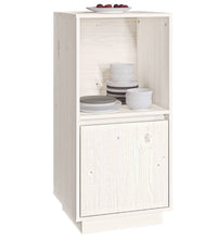 Sideboard Weiß 38x35x80 cm Massivholz Kiefer