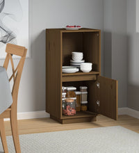 Sideboard Honigbraun 38x35x80 cm Massivholz Kiefer